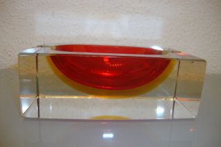 Murano Glas Block Aschenbecher 951,  00 Gramm. Bild
