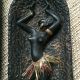 50er Jahre - Paar Afrikaner Wandfigur - 28 Cm 1 1950-1959 Bild 1