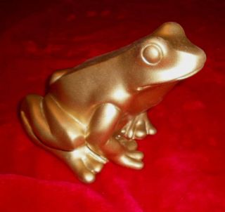 Herrlicher Frosch Von O.  Hörl In Gold Bild