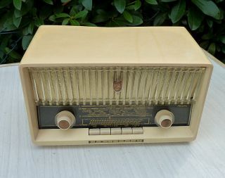 RÖhrenradio Philips Philetta Tube RÖhre Radio Vintage 60 ' S Rockabily Sammler Top Bild