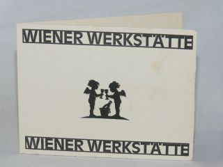 Antik,  Ww Wiener Werkstätte Originale Neujahrs Grußkarte Löffler ?,  Um 1920 Bild