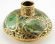 Museale Art Nouveau Jugendstil Vase Keramik Galvanoplastik Um 1900 1890-1919, Jugendstil Bild 3