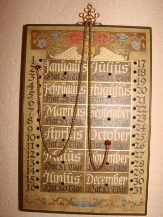 Ewiger Kalender Dauerkalender Steckkalender Wandkalender Bild