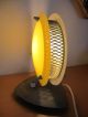 Lampe Tischlampe Nachttischlampe Gelb Gitter Rund 50er 60er Jahre Dimmbar 1960-1969 Bild 5