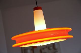 70er 60er Lampe Lamp Kunststoff Opalglas Eames Panton 60s Bild