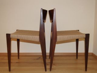 Poul Cadovius Pia Dining Chairs Cado Danish Design Stühle Teak Walnut Bild