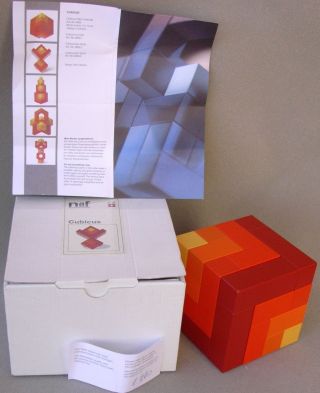 Spiel Kurt Naef Holz Wood Swissmade Cubicus Peer Clahsen Rot Orig.  Vp Toy Child Bild