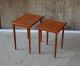 60er Teak Satztische Beistelltisch Danish Design 60s Nesting Tables Sofa Table 1960-1969 Bild 4