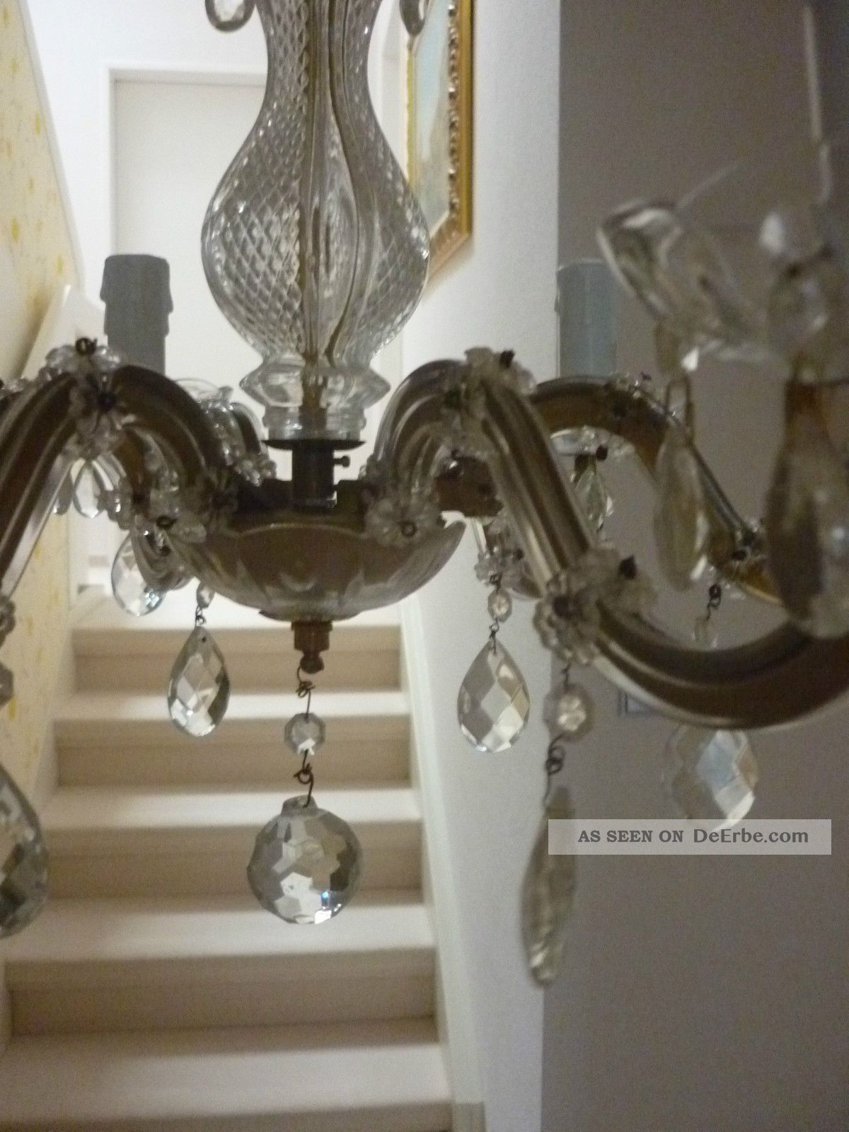 Großer Kronleuchter, Lüster, Maria Theresia Stil, 6 Brennstellen