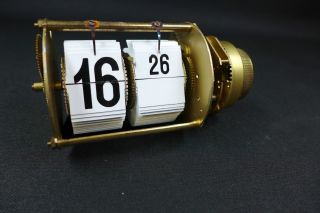 50er Jahre Mechanisch Klapp Zahlen Uhrwerk Endura Time Corp.  Flip Clock Bild