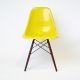 Eames Side Chair Fiberglass Dsw Eames Stuhl Holzgestell By Vitra Herman Miller 1960-1969 Bild 4