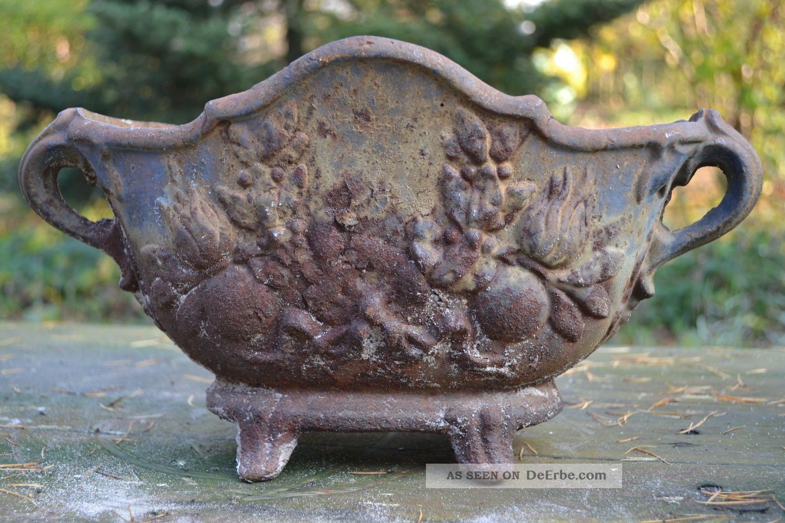 Jugendstil Jardiniere,  Eisenvase,  Shabby Frankreich,  Metall Vase,  Amphore,  Pflanzgefä 1890-1919, Jugendstil Bild