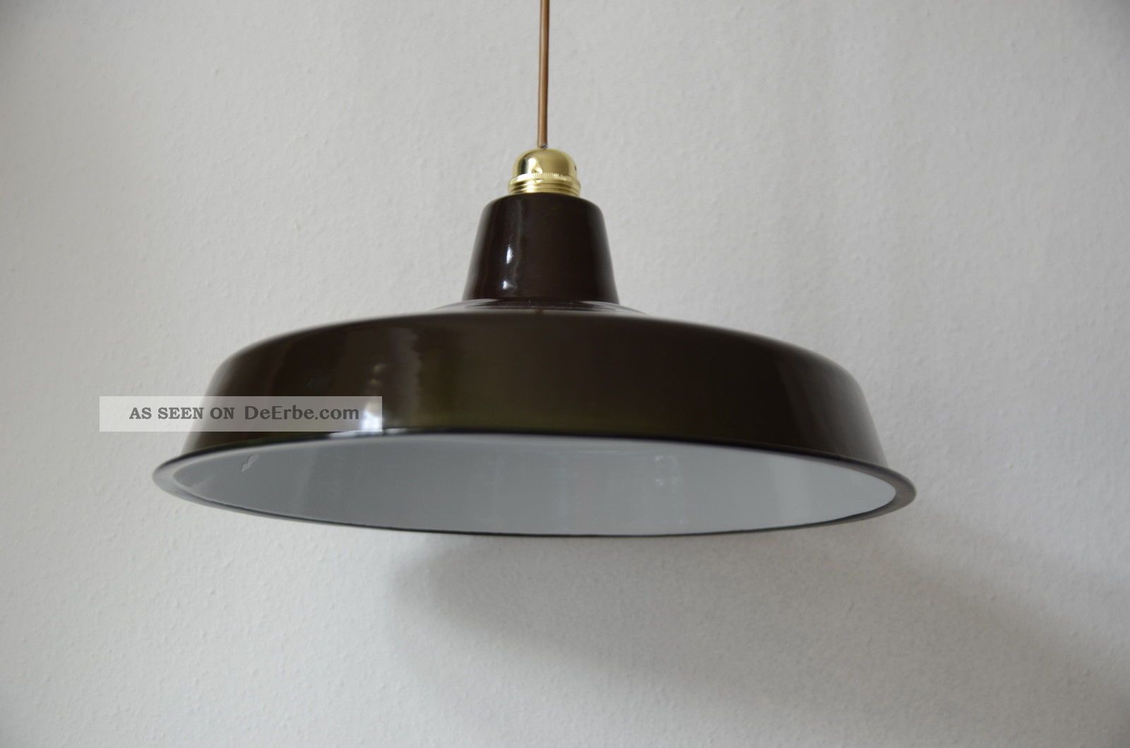Industrielampe Vintagelampe Emaillelampe Bauhaus Stil,  Werkstattleuchte 1950-1959 Bild