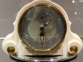 Art Deco Vintage Smi Bakelit Uhr Wecker - Table Clock - 30/40er Jahre Bild