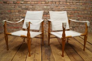 60er Safari Sessel Stuhl Easy Chair Armchair Vintage Norell Klint Ära 1/2 Bild