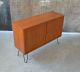 60er Wk Teak Kommode Midcentury 60s Vintage Cabinet Sideboard Tv Schrank Rack 1960-1969 Bild 4