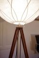 Cocoon Tripod Steh Lampe Holz Stativ Dreibein Art Deco Loft Antik 20 60 Ica Flos 1960-1969 Bild 10
