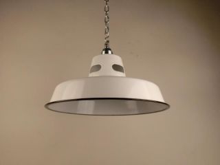 1/2 Industrie Fabrik Emaile Lampe Bauhaus Design Loft Industrial Lamp Shades Bild
