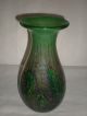 Art Deco Wmf Ikora Glas Vase Um 1920 Xxl Höhe 29 Cm GrÜn Mit Einschmelzungen 1920-1949, Art Déco Bild 1