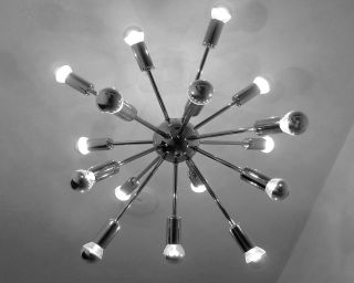 16 - Fach Sputnik Designleuchte Pendelleuchte Lampe Lüster Im Pistillo 70er Stil Bild