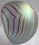 Briefbeschwerer / Paperweight Okra Glass Studios Pulled Feather Design Dekorglas Bild 2