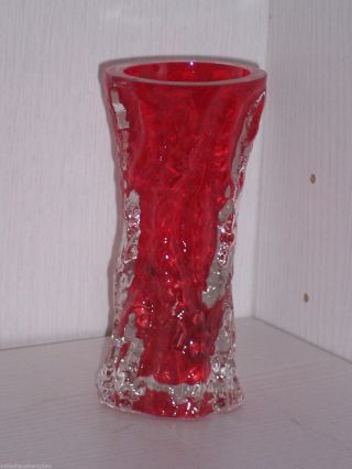 ältere Vase Rot / Weiss Aus Schwerem Glas Murano ? Wmf Ikora? Bild