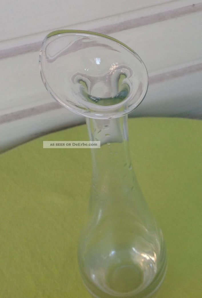 Wunderschöne Glas Vase - Kristall - Zeitloses 80er Jahre Design - Solitärblume Kristall Bild