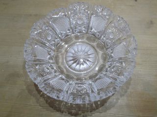 Kristall Schüssel Obst Schale Sehr Schön Vom Hand Geschliffen Ca.  1,  7 Kg Schwer Bild