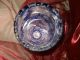 Bleikristall - Vase,  Überfang Königsblau,  Handschliff,  Bodenvase,  32 Cm,  Sehr Schwer Dekorglas Bild 3