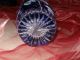 Bleikristall - Vase,  Überfang Königsblau,  Handschliff,  Bodenvase,  32 Cm,  Sehr Schwer Dekorglas Bild 6