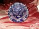 Bleikristall - Vase,  Überfang Königsblau,  Handschliff,  Bodenvase,  32 Cm,  Sehr Schwer Dekorglas Bild 7