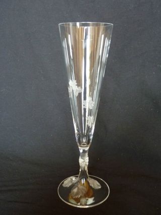 Wunderschöne Lalique Sektflöte,  Sektglas,  Signiert,  Wohl 60er Jahre, Bild