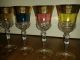 Goldgläser Gläser Vergoldet Verschiedene Farben Weinglas Glas 6 Teilig Ovp Kristall Bild 1
