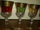 Goldgläser Gläser Vergoldet Verschiedene Farben Weinglas Glas 6 Teilig Ovp Kristall Bild 2