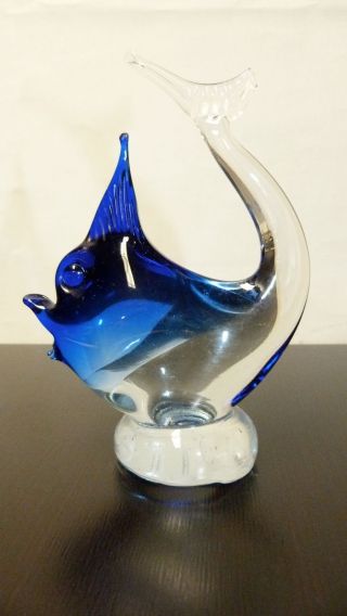 Murano Glas Fisch Skulptur Wunderschön - 50er J.  - Alt Und Sehr Schwer - Vintage Bild