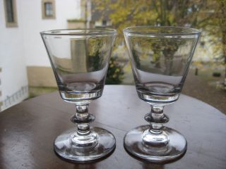 2 Gläser - Alt - Schwer - Dickw.  - Elsass/frankr.  11/350 Bild