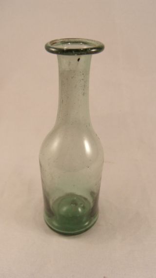 Uralte Waldglas Flasche,  Old Bottle / Apotheker Mit Abriss Um 1820 Bild