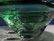 Murano Glas Schale,  Grün,  Mit 4 Einstichen - Sehr Schöne Glasschale Glas & Kristall Bild 9