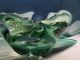 Murano Glas Schale,  Grün,  Mit 4 Einstichen - Sehr Schöne Glasschale Glas & Kristall Bild 10