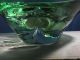 Murano Glas Schale,  Grün,  Mit 4 Einstichen - Sehr Schöne Glasschale Glas & Kristall Bild 8