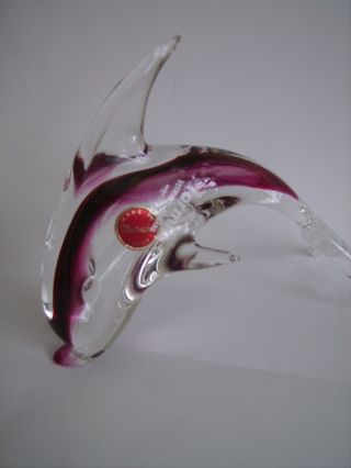 Murano - Glas Delphin Formig Vetri Di Murano Made In Italy Bild