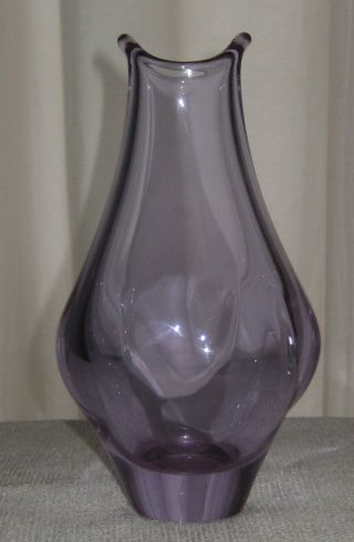 Zbs Bohemia Cristal Czech Republic Alexandrit Vase Glasvase Kristall 18,  5 Cm Bild