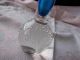 Vase Mit Liftblasendekor Zweifarbig Dekorglas Bild 1