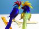 Murano Glas - Papagei - Papageien - Verliebtes Paar Auf Einem Ast Glas & Kristall Bild 9