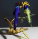 Murano Glas - Papagei - Papageien - Verliebtes Paar Auf Einem Ast Glas & Kristall Bild 3