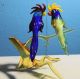 Murano Glas - Papagei - Papageien - Verliebtes Paar Auf Einem Ast Glas & Kristall Bild 4