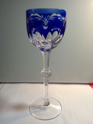 Römer Sektglas Blau Bleikristall Kristall Römerglas Weinglas Champagner Glas Bild