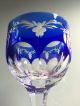 Römer Sektglas Blau Bleikristall Kristall Römerglas Weinglas Champagner Glas Kristall Bild 1