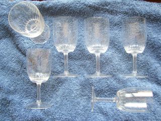 Aus Omas Vitrine:6 LikÖrglÄser Kristallglas Aperitif - Glas Sherrygläser 11 Cm Alt Bild