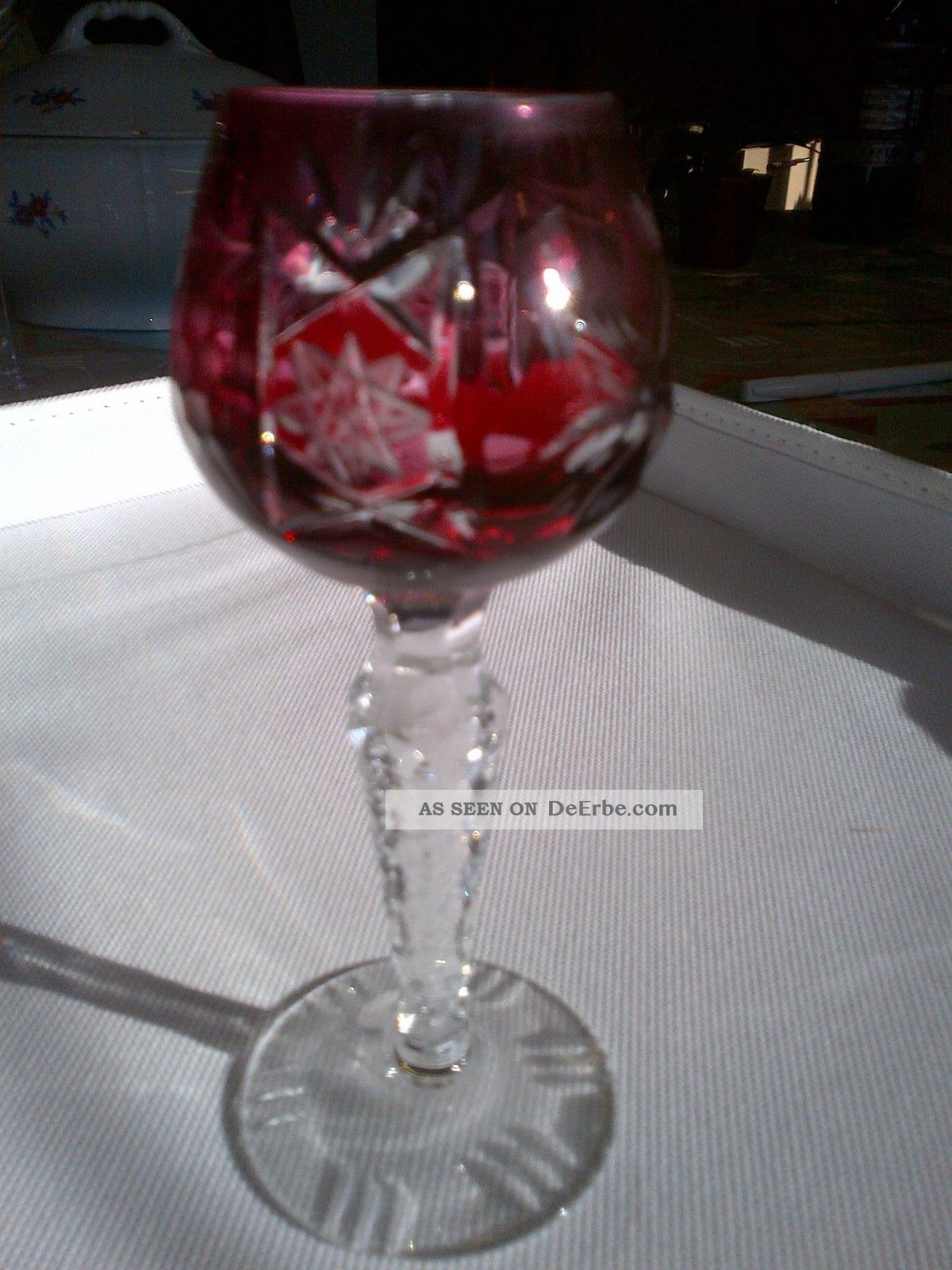 6 Kleine Römer Gläser Kristall Bild